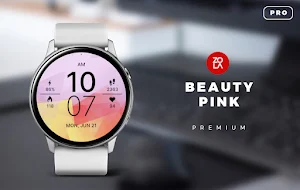 Beauty Pink Pro Watch Face Screenshot 0