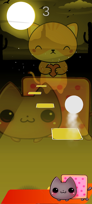Nyan Kawaii Meow Tiles Hop Screenshot 3