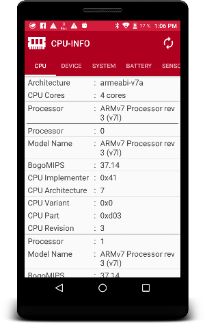 CPU-INFO Screenshot 1