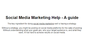 Social Media Marketing Help -  Screenshot 0