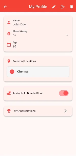 Blood Bank Screenshot 2