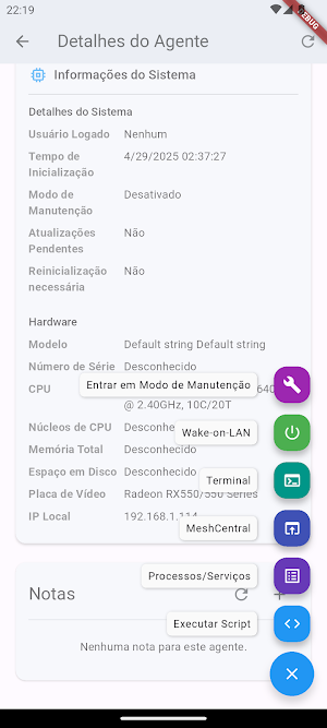 TRMM Cliente Screenshot 3