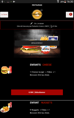 Delice Pizza Screenshot 2