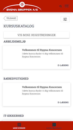Bygma Læringsportal Screenshot 1