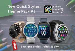 "Varied" watch face pack 1 for Bubble Clouds Screenshot 0