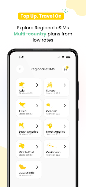 Yaalo eSIM: Buy Travel Data Screenshot 2