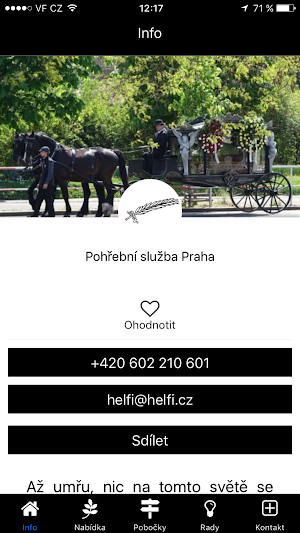 Pohřební služba Praha Screenshot 0