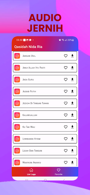 Lagu Qasidah Modern Sholawat Screenshot 3