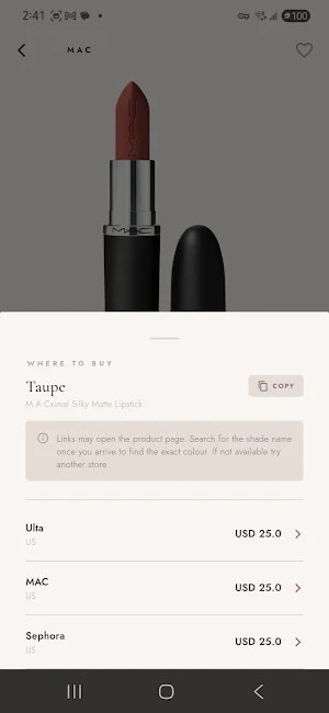 SHA'DEY - Lip Shade Finder Screenshot 0