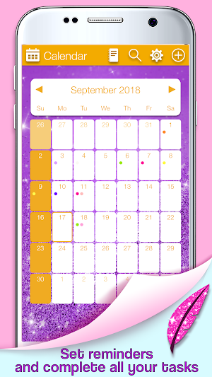 Glitter Notepad Notes Screenshot 1