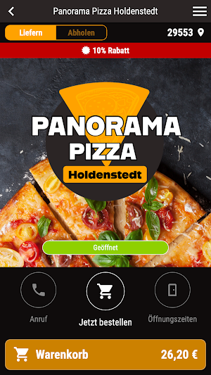 Panorama Pizza Holdenstedt Screenshot 0