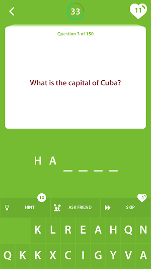 World Geography Quiz Screenshot 1