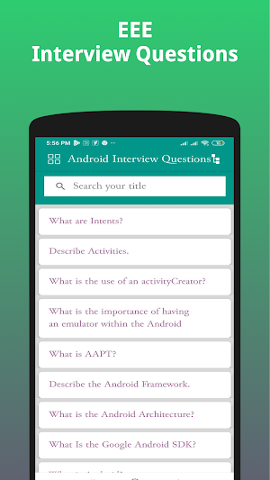 Android Interview Question Screenshot 0