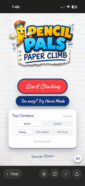 Pencil Pals Paper Climb Screenshot 0