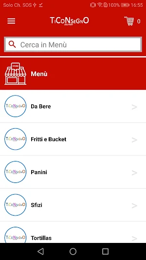 Ticonsegno delivery Screenshot 2