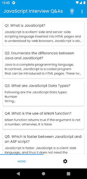 JavaScript Interview Q&As Screenshot 0