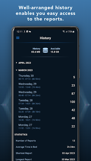 Prime Sleep Recorder Screenshot 3