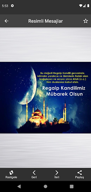 Regaip Kandili Mesajları Screenshot 3