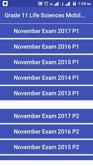 Grade 11 Life Sciences Mobile Application Screenshot 2