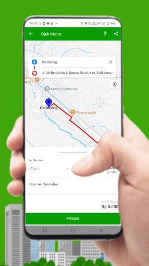 DairiGo JEK - Ojek & Delivery Screenshot 1