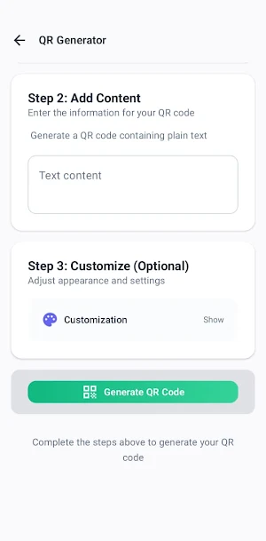 Max QR -Scanner and Generator Screenshot 2