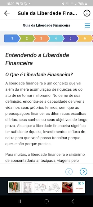 Guia da Liberdade Financeira Screenshot 1