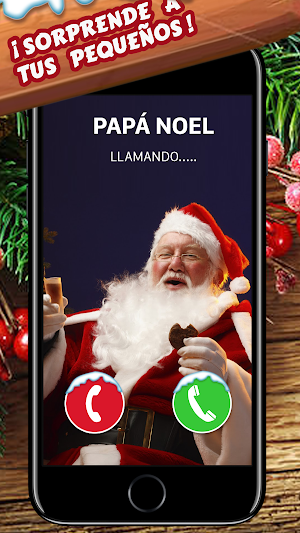 Videollamada Papa Noel - simula llamada gratis! Screenshot 1