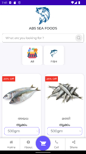 Abs Sea Food Screenshot 1