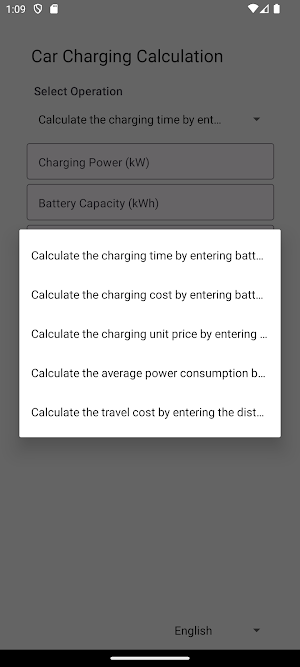Car Charging Calculation Screenshot 3
