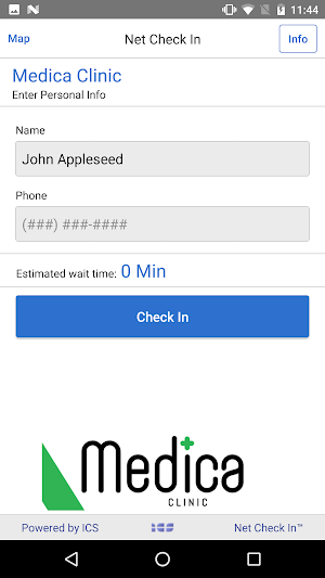 Net Check In - Medica Clinic Screenshot 1