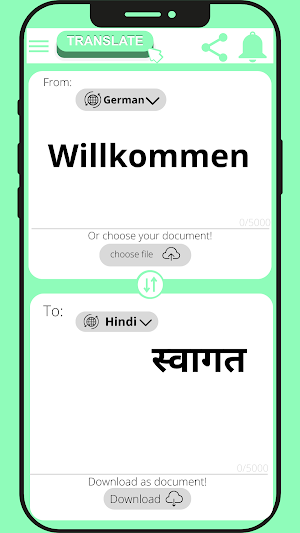 Hindi - German Translator Screenshot 1
