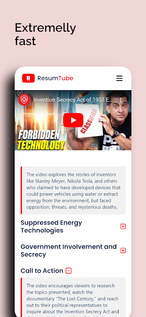 ResumTube - Summarize Youtube Screenshot 3