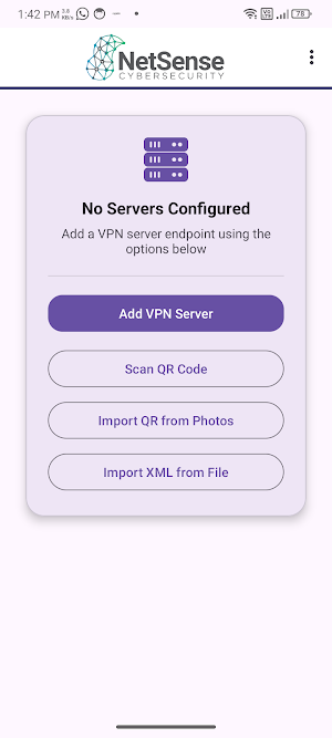 NetSense VPN Client Screenshot 2