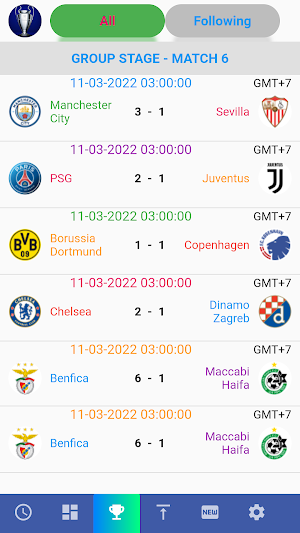 All Football Matches Schedule Screenshot 2