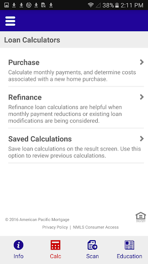 Pacific Coast Mortgage Advisor Screenshot 1