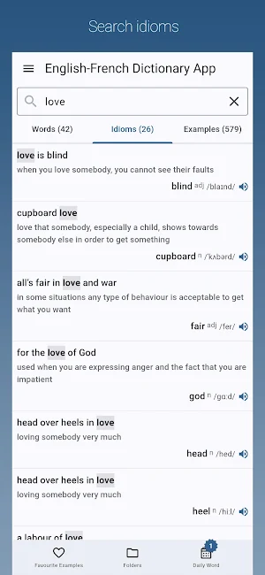 English-French Dictionary Pro Screenshot 2