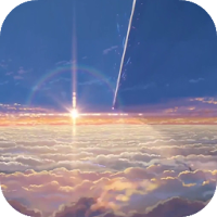 Anime Asteroid Clouds Animated Wallpapers