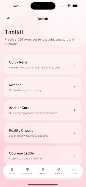 SereneMind CBT for Women Screenshot 3