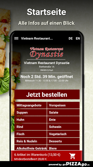 Vietnam Restaurant Dynastie Screenshot 1