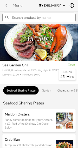 Tooting Delivery: Food & more Screenshot 2