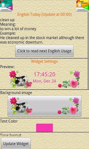 Clock + English Pro Screenshot 0