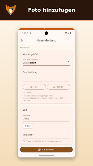 MobileReport Screenshot 1