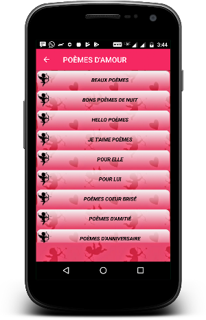 Messages et Poemes d'Amour en français Screenshot 2