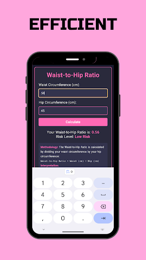 Waist-to-Hip Ratio Calculator Screenshot 3