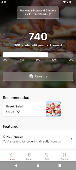 Mancino's Pizzas and Grinders Screenshot 0