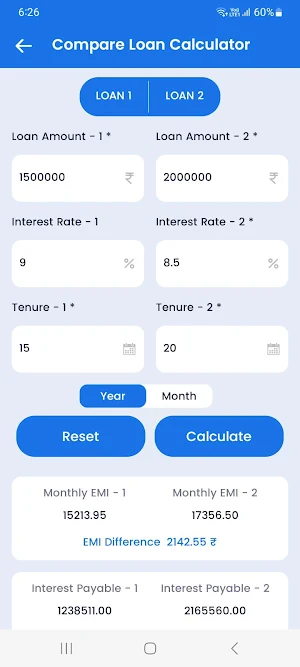 CashLoan - EMI Loan Calculator Screenshot 2