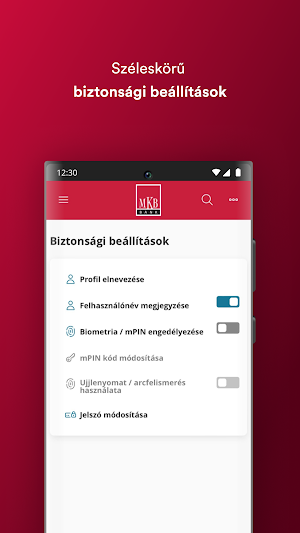 MKB Vállalati Mobilalkalmazás Screenshot 2
