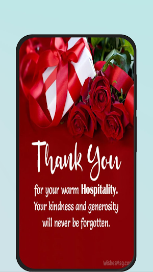 thank you for hospitality Screenshot 1