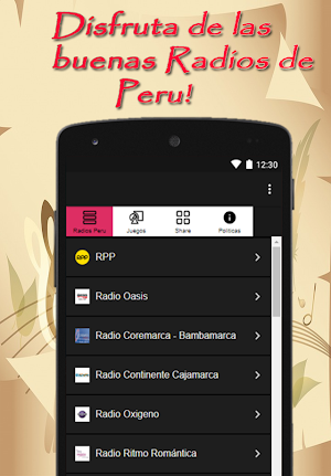 Radios del Peru Gratis Screenshot 1