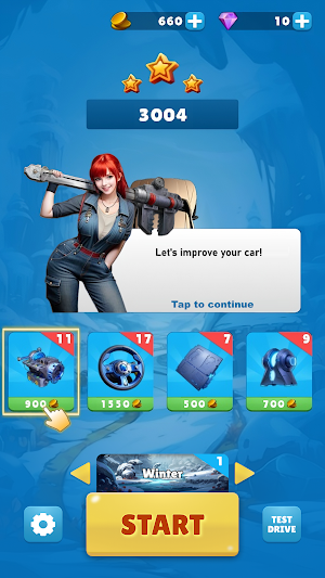 Race car with balls Screenshot 0